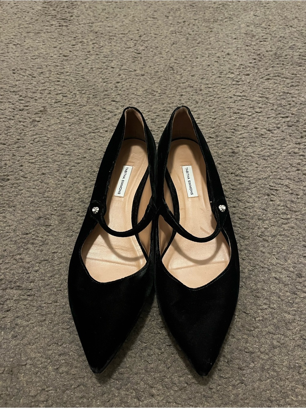 Tabitha Simmons Hermione Velvet Flats - Picture 3 of 7